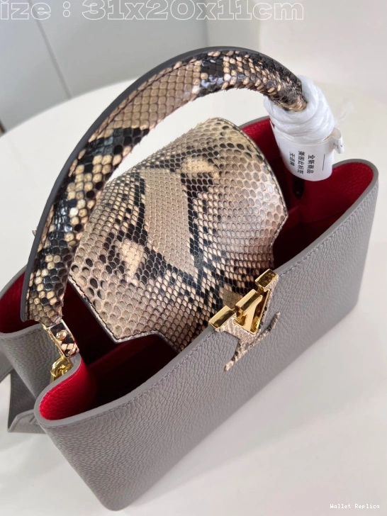 Cheap VUITTON CAPUCINES BB-31.5*20*11CM LOUIS 0814